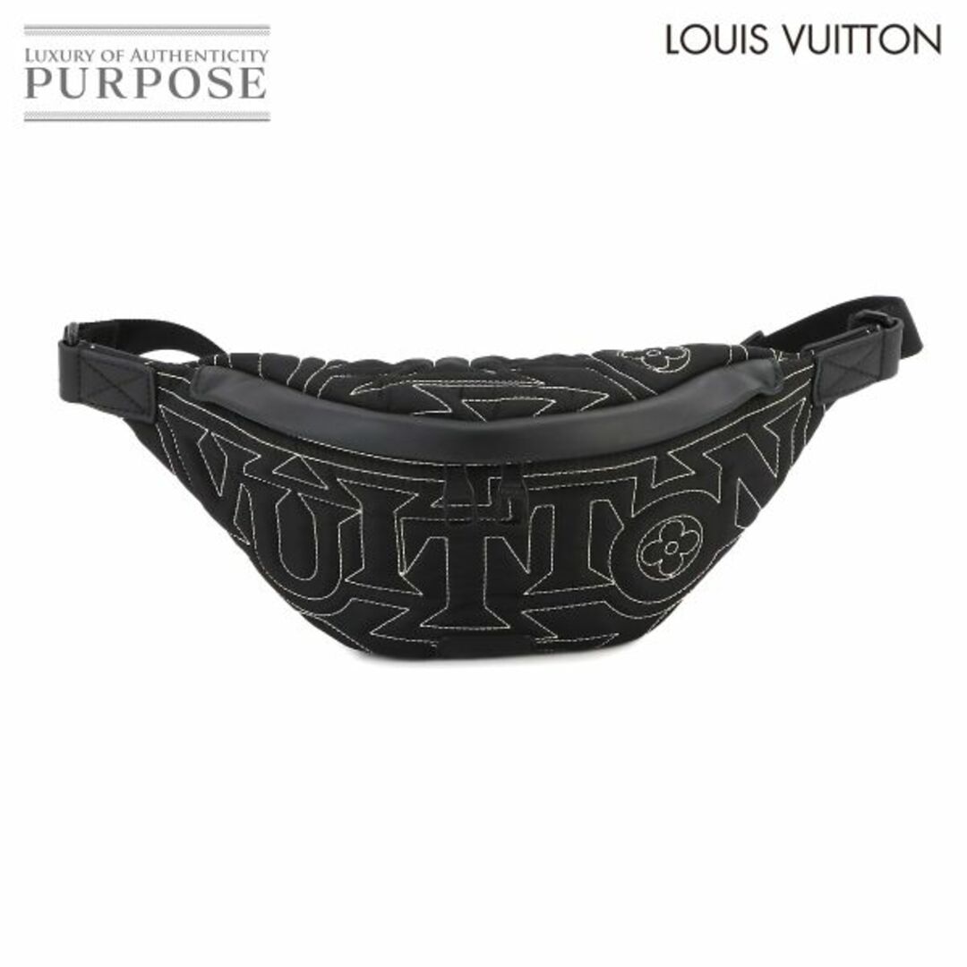 LOUIS VUITTON(ルイヴィトン)の未使用 展示品 ルイ ヴィトン LOUIS VUITTON LVスノー ディスカバリー バムバッグ ボディ バッグ ナイロン ブラック M21427 RFID VLP 90231741 メンズのバッグ(ボディーバッグ)の商品写真