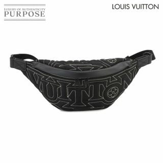 ルイヴィトン(LOUIS VUITTON)の未使用 展示品 ルイ ヴィトン LOUIS VUITTON LVスノー ディスカバリー バムバッグ ボディ バッグ ナイロン ブラック M21427 RFID VLP 90231741(ボディーバッグ)