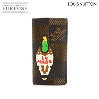 LOUIS VUITTON - ルイ ヴィトン LOUIS VUITTON ダミエ ジャイアント ポルトフォイユ ブラザ 二つ折り 長財布 エベヌ NIGOコラボ N60393 ダック VLP 90231915