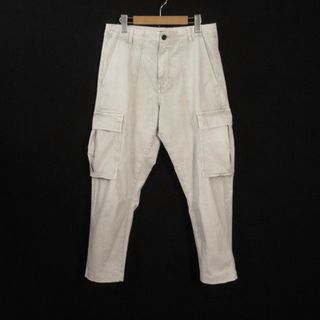 ザラ(ZARA)のザラ ZARA パンツ カーゴ テーパード ストレッチ 42 グレー(スラックス)