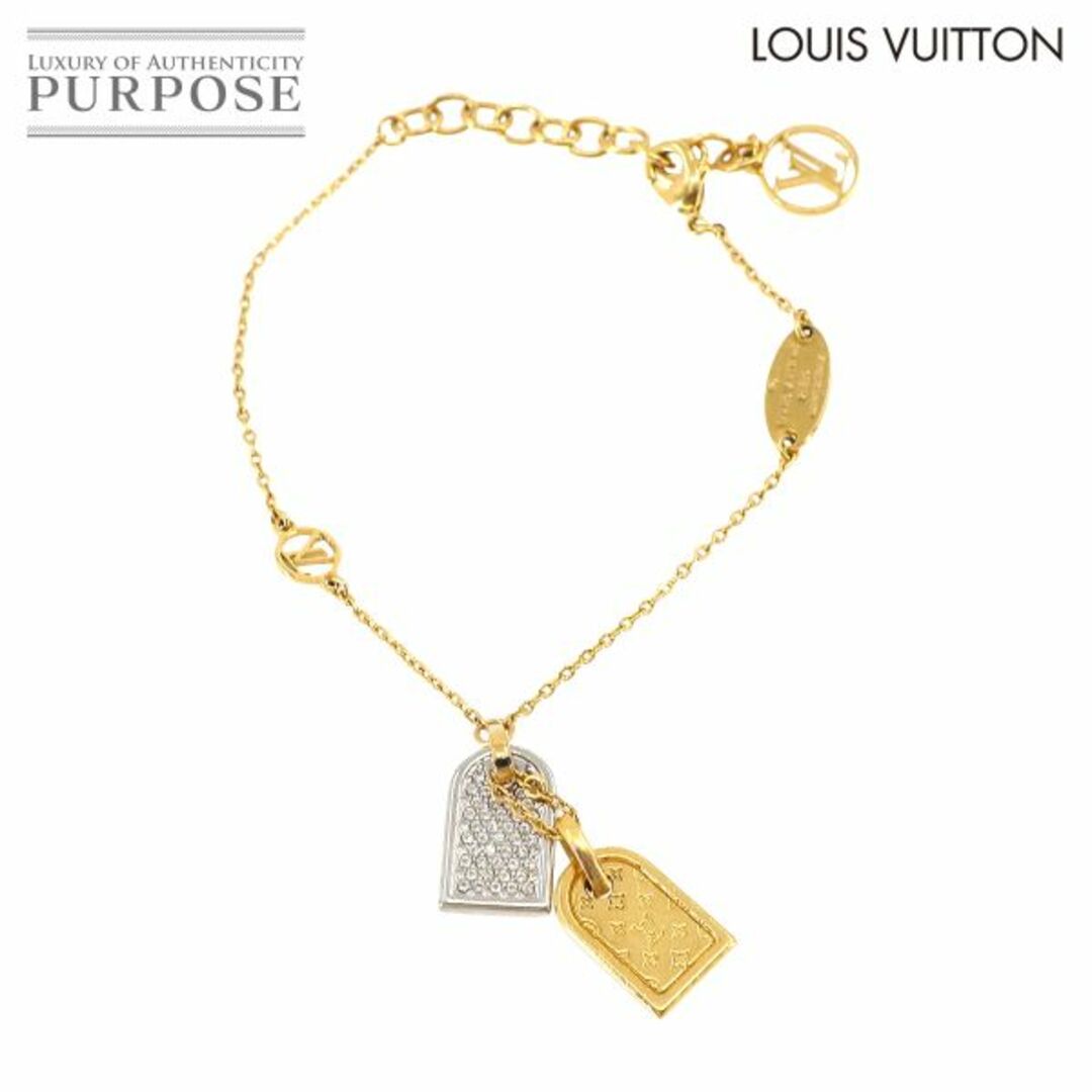 LOUIS VUITTON(ルイヴィトン)の新品同様 ルイ ヴィトン LOUIS VUITTON ブレスレット プレシャス ナノグラム ゴールド シルバー M00579 アクセサリー VLP 90231948 レディースのアクセサリー(ブレスレット/バングル)の商品写真