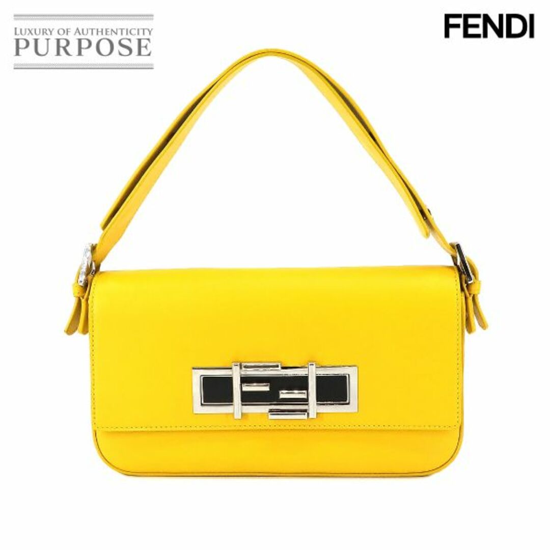 FENDI(フェンディ)の未使用 展示品 フェンディ FENDI 3 トレ バケット 2way ハンド ショルダー バッグ レザー イエロー 8BR720 VLP 90231955 レディースのバッグ(ショルダーバッグ)の商品写真