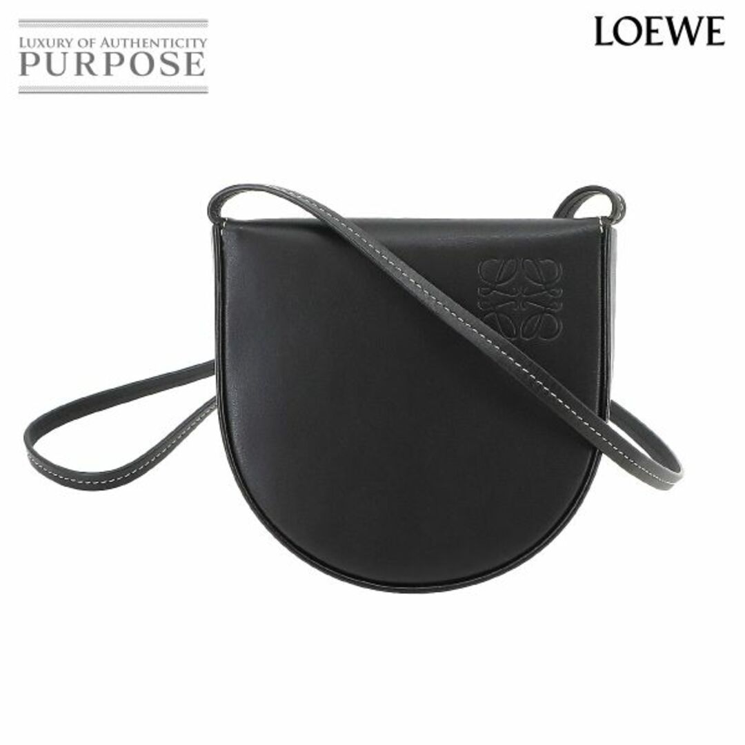 LOEWE(ロエベ)の未使用 展示品 ロエベ LOEWE ヒールポーチ スモール ショルダー バッグ レザー ブラック 109.54.T14 VLP 90231992 レディースのバッグ(ショルダーバッグ)の商品写真