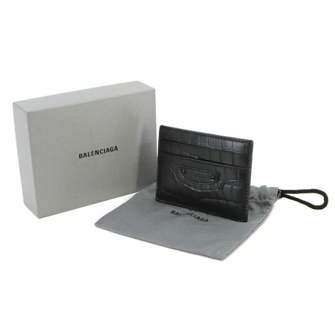 Balenciaga(バレンシアガ)の未使用 展示品 バレンシアガ BALENCIAGA ネオ クラシック カードケース レザー ブラック 640109 VLP 90232023 レディースのファッション小物(名刺入れ/定期入れ)の商品写真