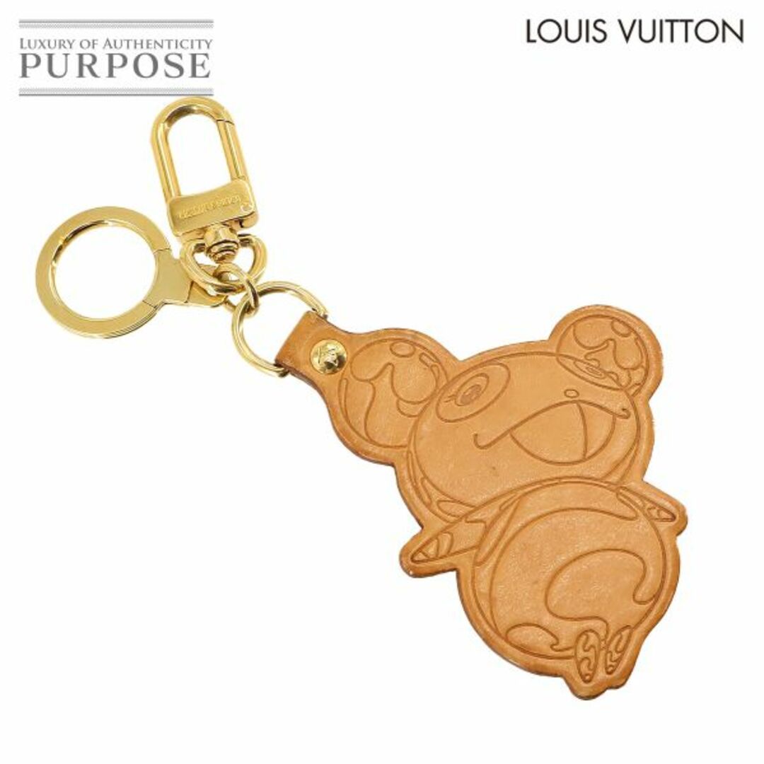 LOUIS VUITTON(ルイヴィトン)のルイ ヴィトン LOUIS VUITTON ポルト クレ パンダ キーホルダー キーリング レザー ベージュ M62637 VLP 90233224 レディースのファッション小物(キーホルダー)の商品写真