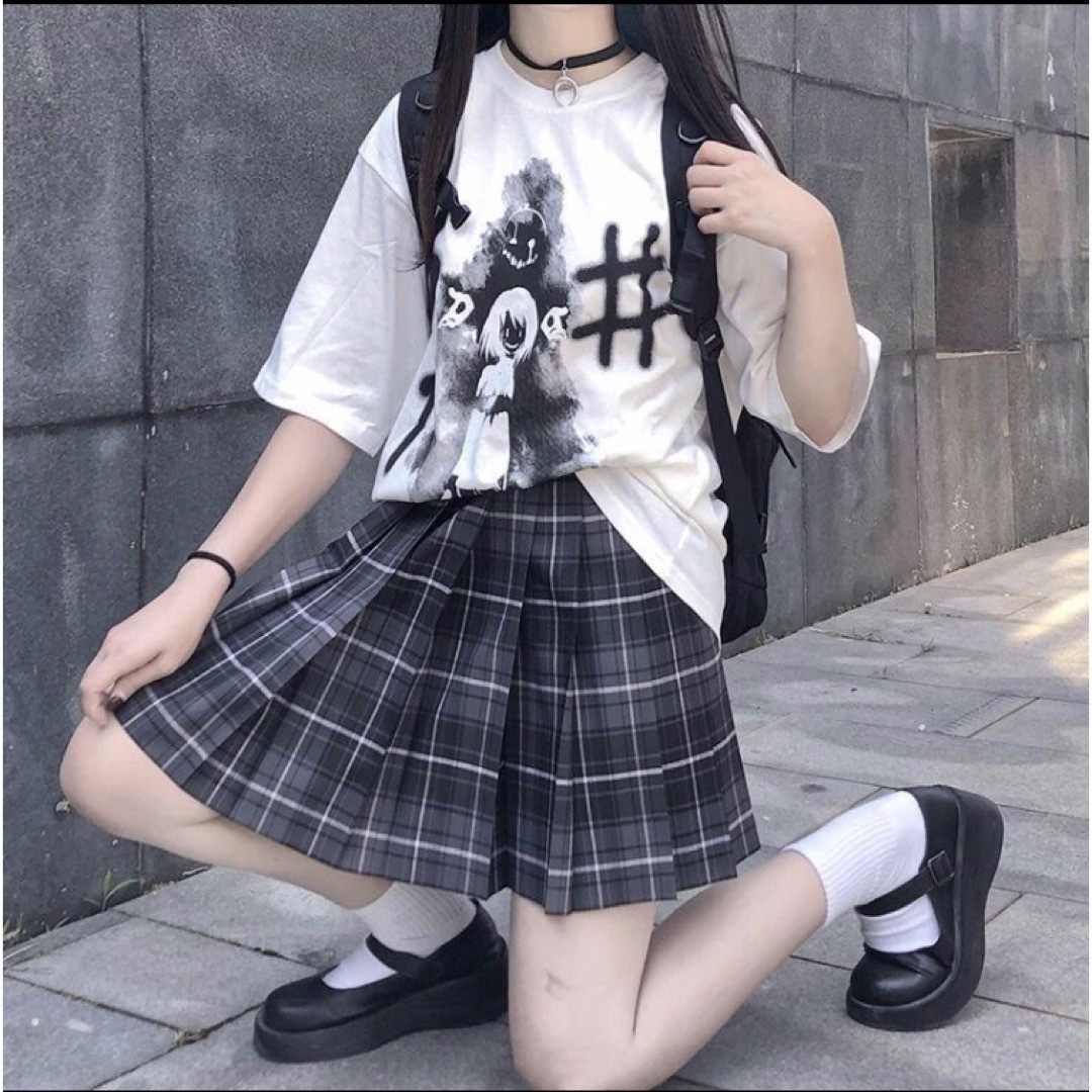 制服 XL 高校 コスプレ スカート 女子高生 JK リボン付 なんちゃって制服 エンタメ/ホビーのコスプレ(衣装一式)の商品写真