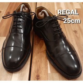 リーガル(REGAL)のリーガル　ストレートチップ　ビジネスシューズ　JP79　ブラック　25cm(ドレス/ビジネス)