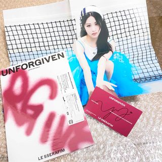 ルセラフィム UNFORGIVEN メッセージカード ポスター ユンジン