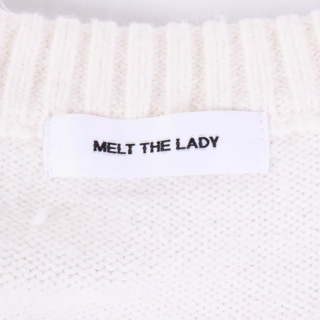 MELT THE LADY　メルトザレディ　トップス　ニット　オフホワイト　フリー レディースのトップス(ニット/セーター)の商品写真