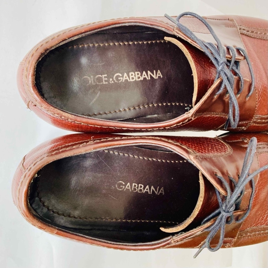 DOLCE&GABBANA(ドルチェアンドガッバーナ)のドルチェ&ガッバーナ 濃茶 Uチップ 26.5cm 除菌・消臭済み メンズの靴/シューズ(ドレス/ビジネス)の商品写真