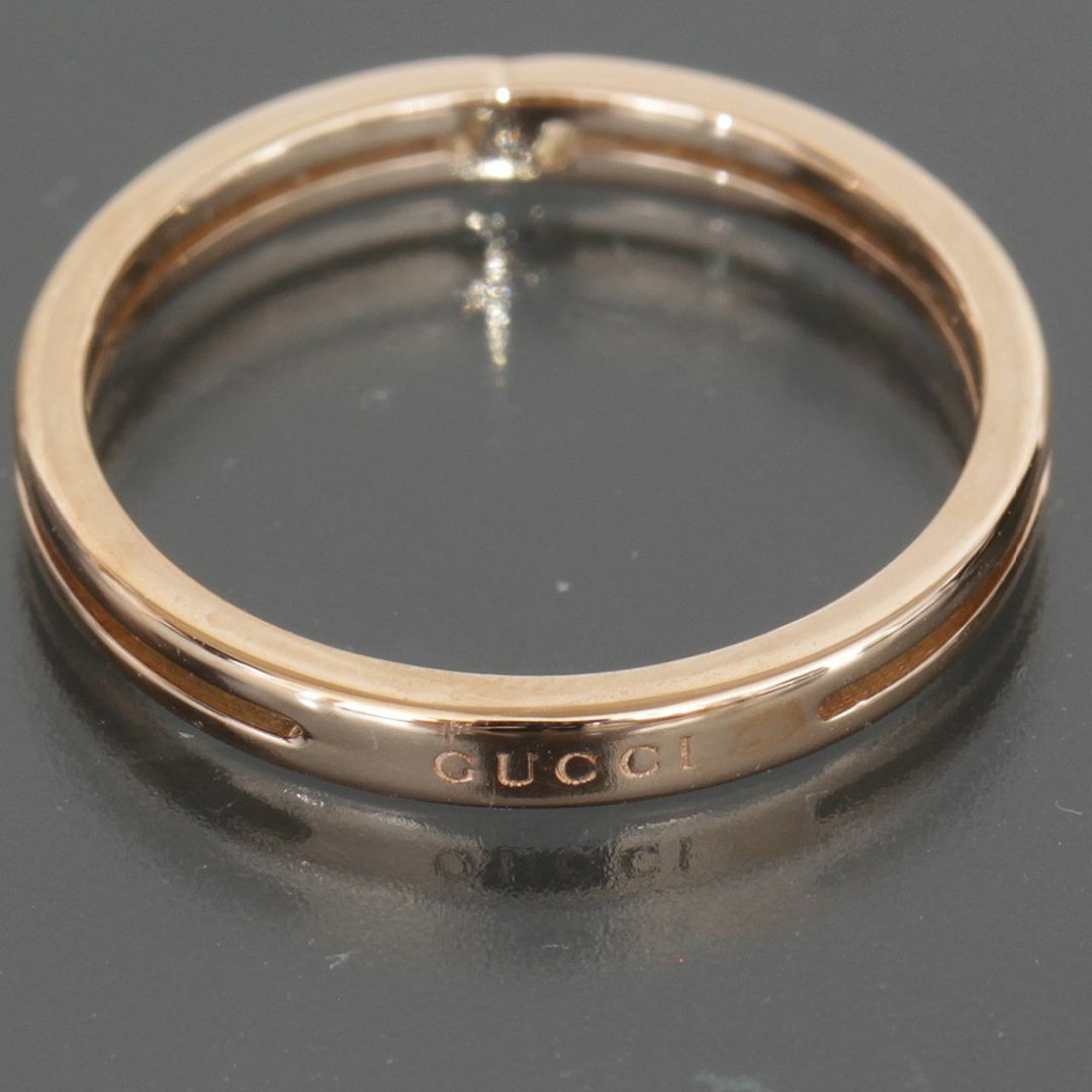 Gucci(グッチ)のグッチ GUCCI インフィニティ リング 9.5号 K18PG 新品仕上済 レディースのアクセサリー(リング(指輪))の商品写真