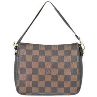 ルイヴィトン(LOUIS VUITTON)の本物 ルイヴィトン LOUIS VUITTON LV トゥルースメイクアップ ダミエ エベヌ アクセサリーポーチ ハンドバッグ ブラウン N51982 ビトン バッグ 中古(ハンドバッグ)