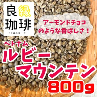 生豆 800g ベトナム アラビカ ルビーマウンテン G1 コーヒー豆 珈琲豆(コーヒー)