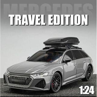 【12時間発送‼️】Audi RS6 AVANT 1/24 ミニカー グレー(ミニカー)