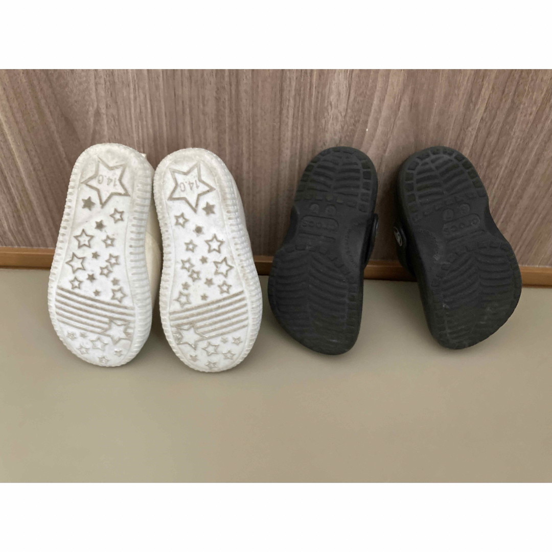 crocs(クロックス)のスニーカー　クロックス　靴２点セット キッズ/ベビー/マタニティのベビー靴/シューズ(~14cm)(スニーカー)の商品写真