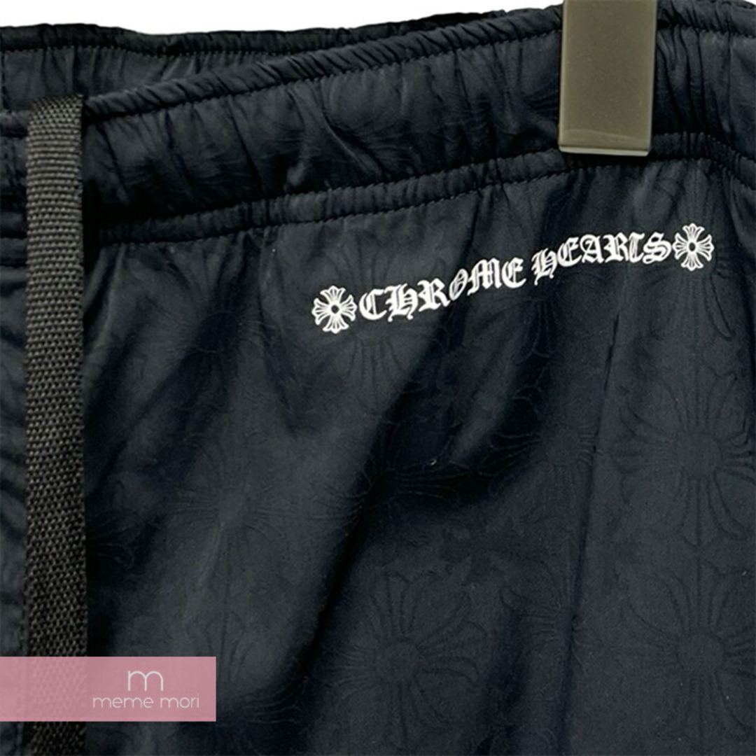 Chrome Hearts(クロムハーツ)のCHROME HEARTS U TRASH PICK UP PLS NYL クロムハーツ トラッシュピックアッププラスナイロンパンツ 裾ジップ 総柄クロス ブラック サイズM【240430】【中古-A】【me04】 メンズのスーツ(スラックス/スーツパンツ)の商品写真