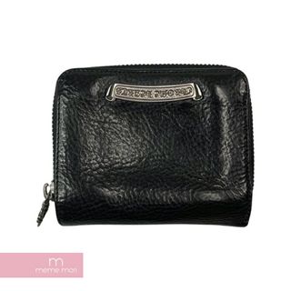 クロムハーツ(Chrome Hearts)のCHROME HEARTS Square Zip Bill Wallet クロムハーツ スクエアジップビルウォレット 二つ折り財布 ミニ レザー ダガージップ ブラック【240430】【新古品】【me04】(折り財布)