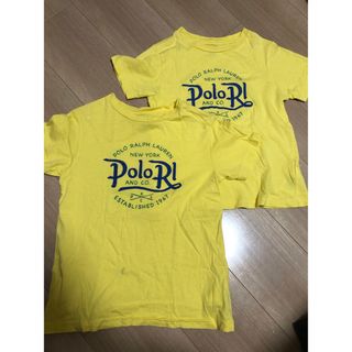 ポロラルフローレン(POLO RALPH LAUREN)の110 120 Tシャツ キッズ　黄色　兄弟コーデ　お揃い　2点 セット　ポロ(Tシャツ/カットソー)