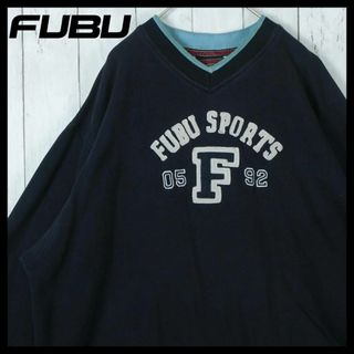 FUBU - 【希少】フブ 00s スウェット XL 刺繍ロゴ ワッペン プルオーバー 一点物