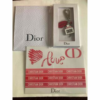 ディオール(Dior)の新品未開封 Dior クリスチャンディオール　キーホルダー　ステッカーパッケージ(ノベルティグッズ)