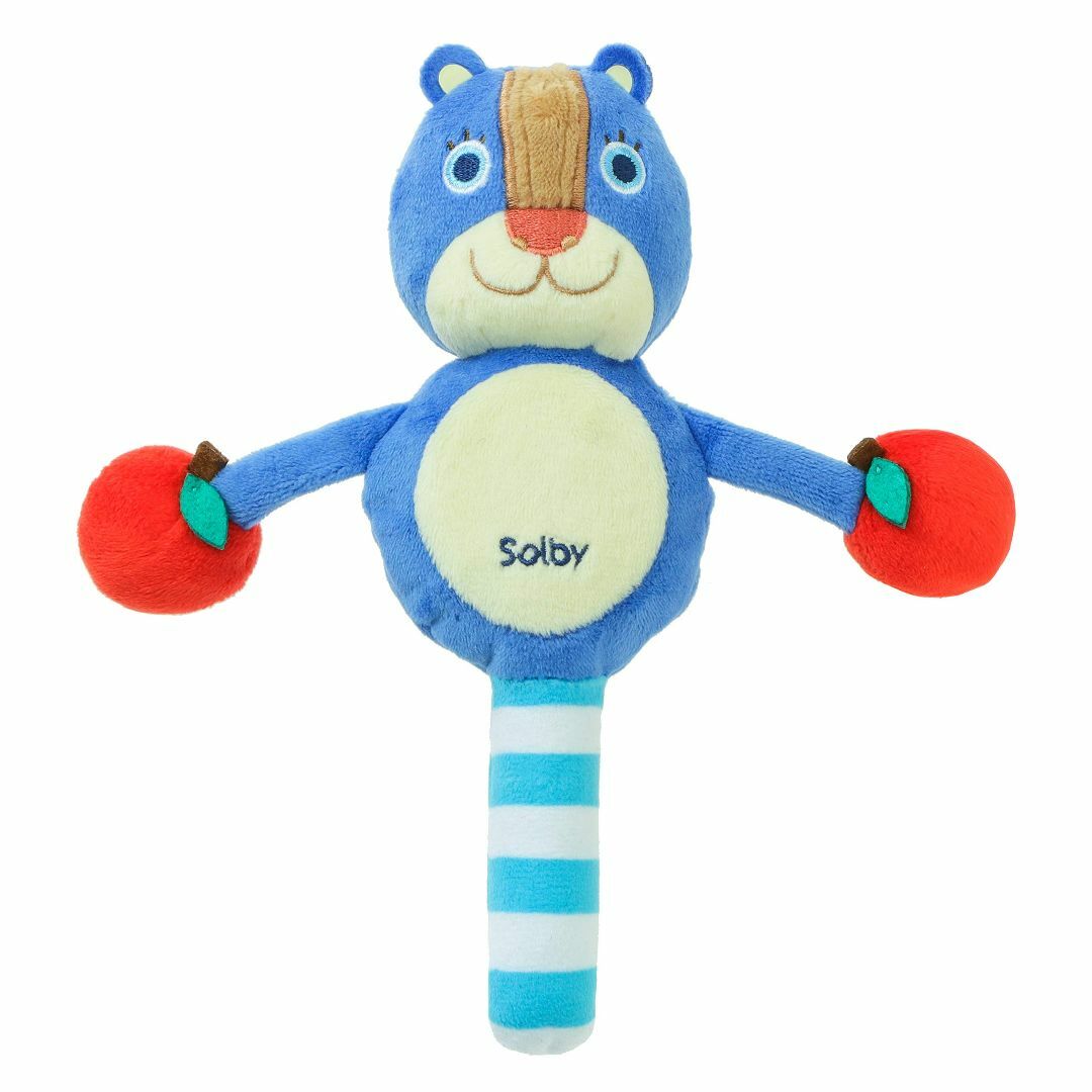 【人気商品】Solby ソルビィ 懐かしい 昔のおもちゃ でんでん太鼓 くま T キッズ/ベビー/マタニティのおもちゃ(楽器のおもちゃ)の商品写真