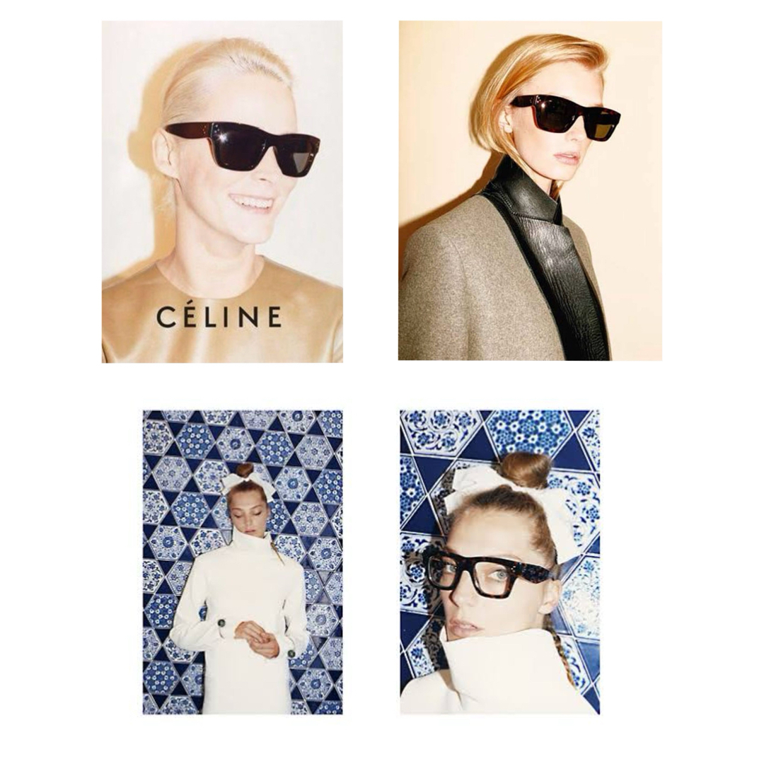 celine(セリーヌ)のceline セリーヌ フィービー期 アイウェア スクエア ブラック レディースのファッション小物(サングラス/メガネ)の商品写真