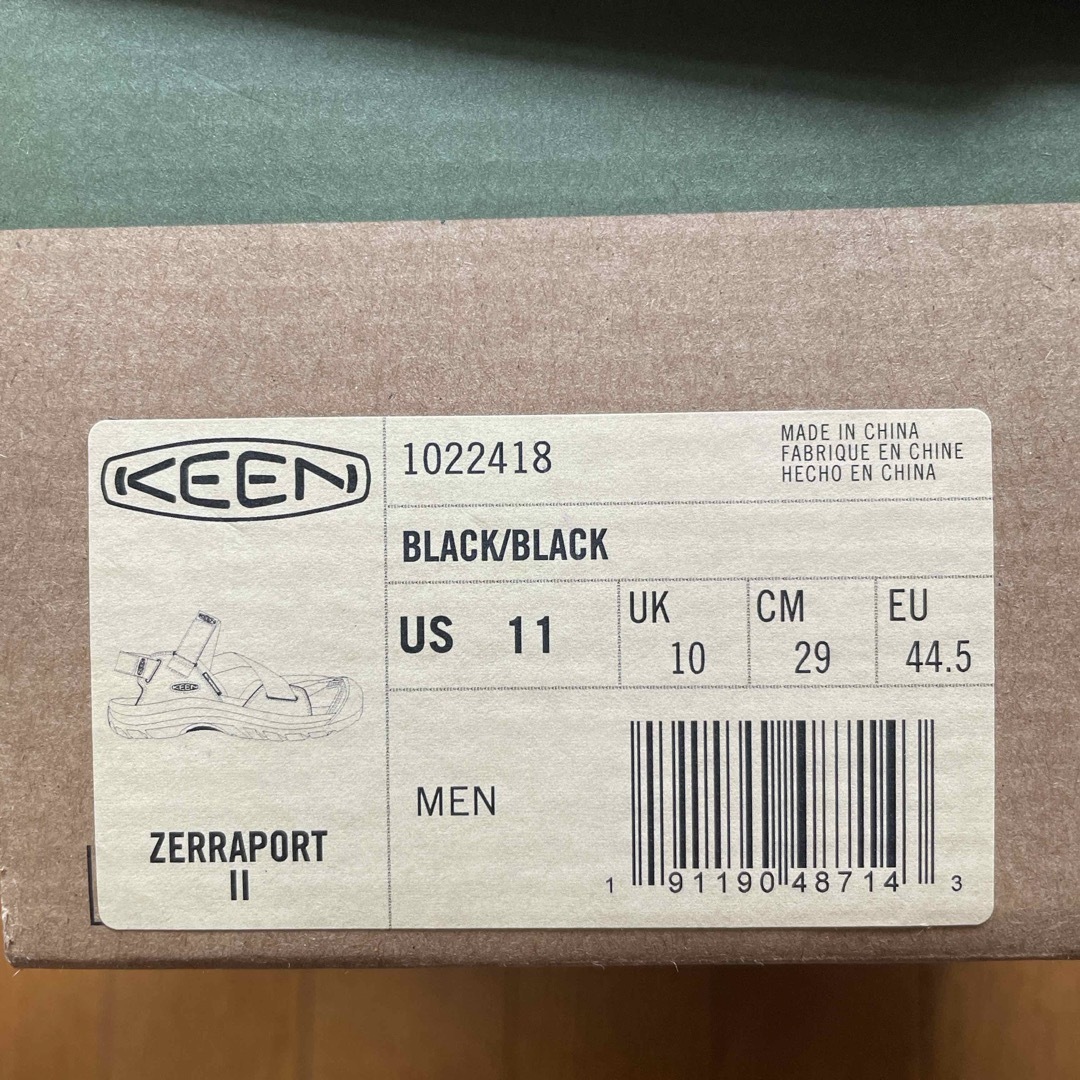 KEEN(キーン)の29cm keen zerraport 2 ゼラポート 1022418 ブラック メンズの靴/シューズ(サンダル)の商品写真