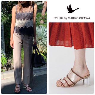 TSURU by Mariko Oikawa - 24200円◇ツルバイマリコオイカワ サンダル Fizz 新品　ブラウン　23