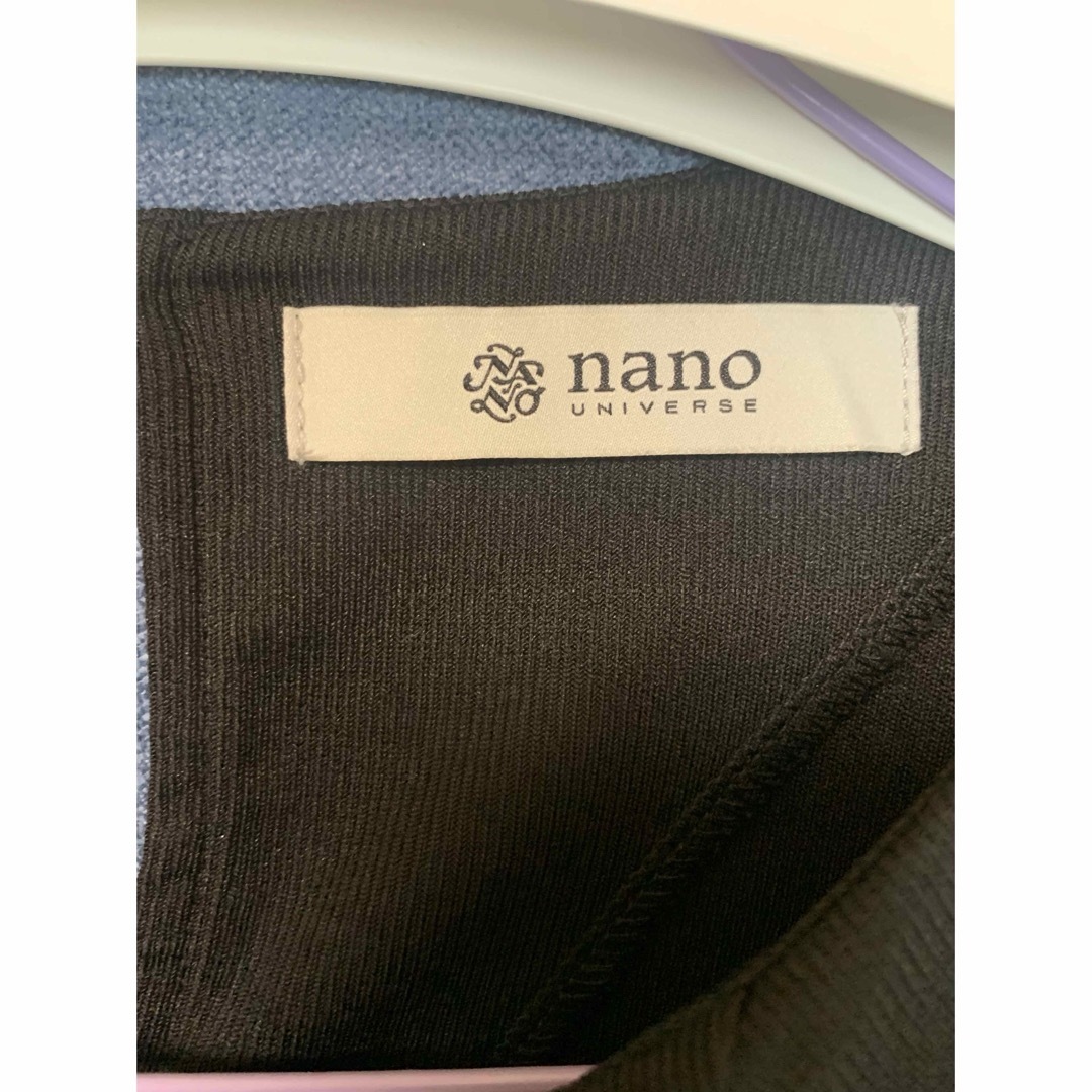 nano・universe(ナノユニバース)のナノユニバース　ドレープワンピース　ブラック　M レディースのワンピース(ロングワンピース/マキシワンピース)の商品写真