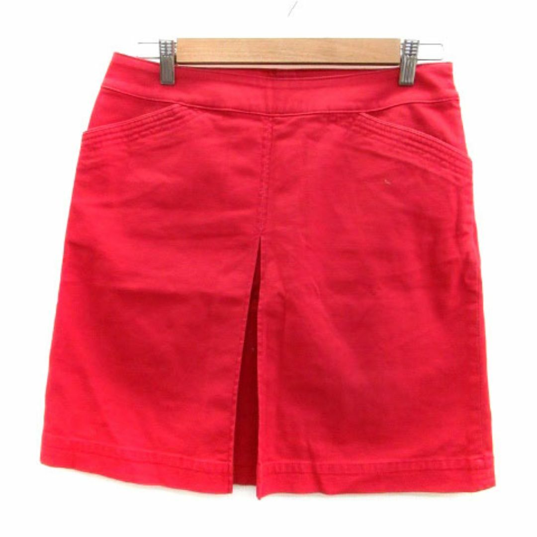 Eddie Bauer(エディーバウアー)の EDDIE BAUER フレアスカート ひざ丈 P8 赤 レッド レディースのスカート(ひざ丈スカート)の商品写真