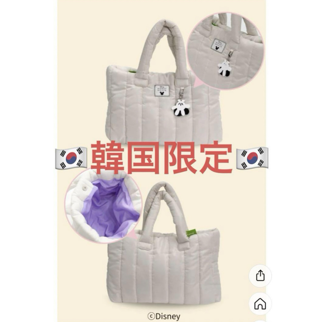 Disney(ディズニー)の韓国限定　韓国セブンディズニーコラボバック レディースのバッグ(トートバッグ)の商品写真