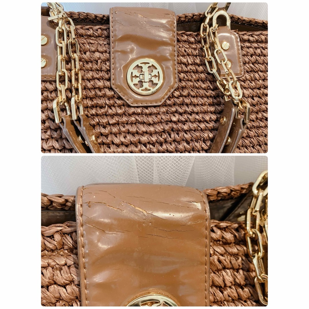 Tory Burch(トリーバーチ)の【激安！本物】トリーバーチ　大きい　カゴバック　トートバック　ビックサイズ レディースのバッグ(トートバッグ)の商品写真