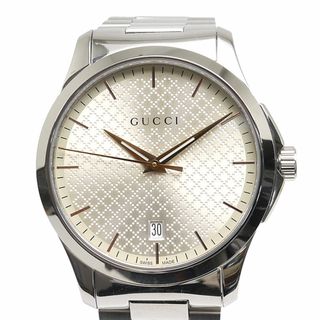 グッチ(Gucci)のグッチ Gタイムレス 126.4 メンズ クオーツ シルバ―文字盤 SS(腕時計(アナログ))