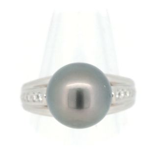 タサキ(TASAKI)の目立った傷や汚れなし タサキ パール ダイヤモンド リング 指輪 11.2ミリ 0.06CT 12号 PT900(プラチナ)(リング(指輪))