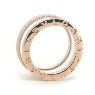 ブルガリ(BVLGARI)の目立った傷や汚れなし ブルガリ ビーゼロワン セラミック 10号 ホワイト K18PG(18金 ピンクゴールド)(リング(指輪))