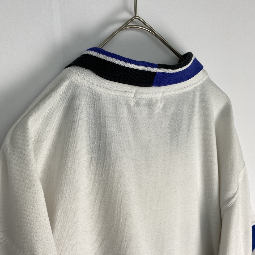 Tシャツ　プリントデザイン　襟付き　ビッグサイズ　白　青　黒 メンズのトップス(Tシャツ/カットソー(半袖/袖なし))の商品写真