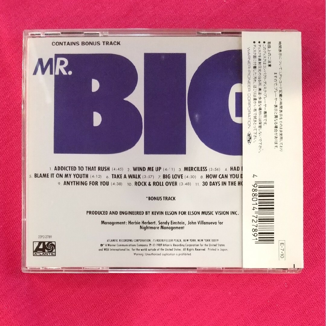 MR.BIG／ミスター・ビッグ エンタメ/ホビーのCD(ポップス/ロック(洋楽))の商品写真