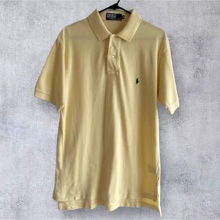 ポロラルフローレン(POLO RALPH LAUREN)のポロ ラルフローレン ポロシャツ Polo 半袖 クリームイエロー M〜Lサイズ(ポロシャツ)