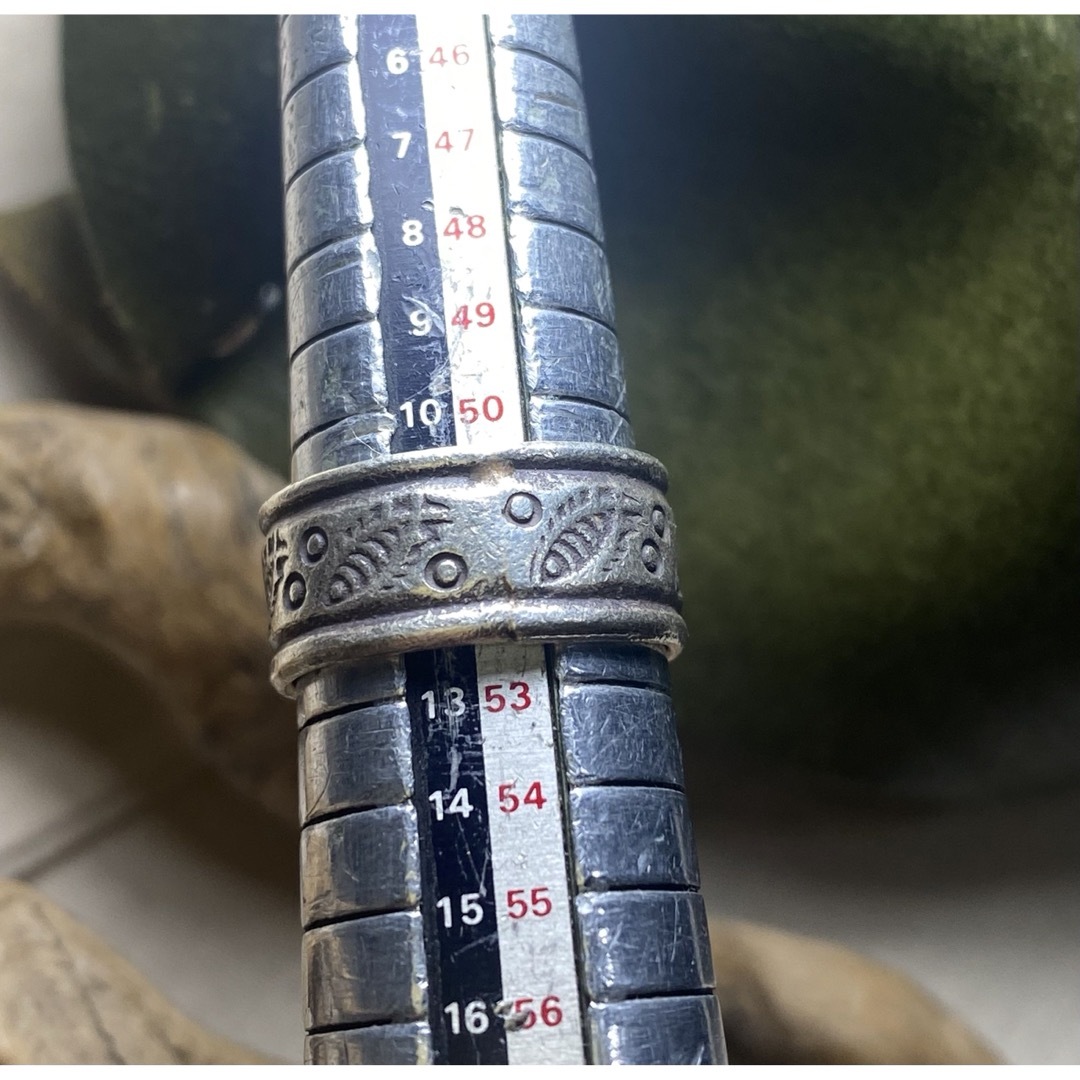 カレンシルバーKARENSILVER高純度手作りスターリング8ミリ平打ち11号B メンズのアクセサリー(リング(指輪))の商品写真
