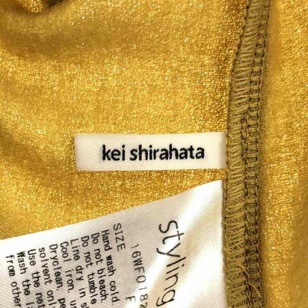 styling/ kei shirahata / スタイリング/ケイシラハタ | Vネックボディスーツ | F | イエロー | レディース レディースのトップス(Tシャツ(長袖/七分))の商品写真