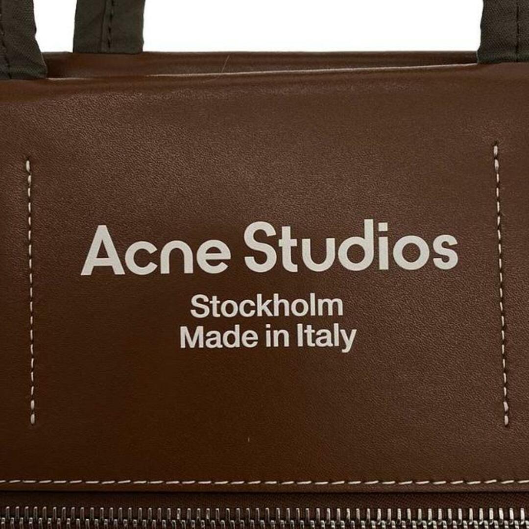 【美品】  Acne Studios / アクネストゥディオズ | Baker out / ベイカーアウト 2way 異素材 レザー切替 ショルダー付き ハンドバッグ | ブラウン/オリーブ | レディース レディースのバッグ(ショルダーバッグ)の商品写真