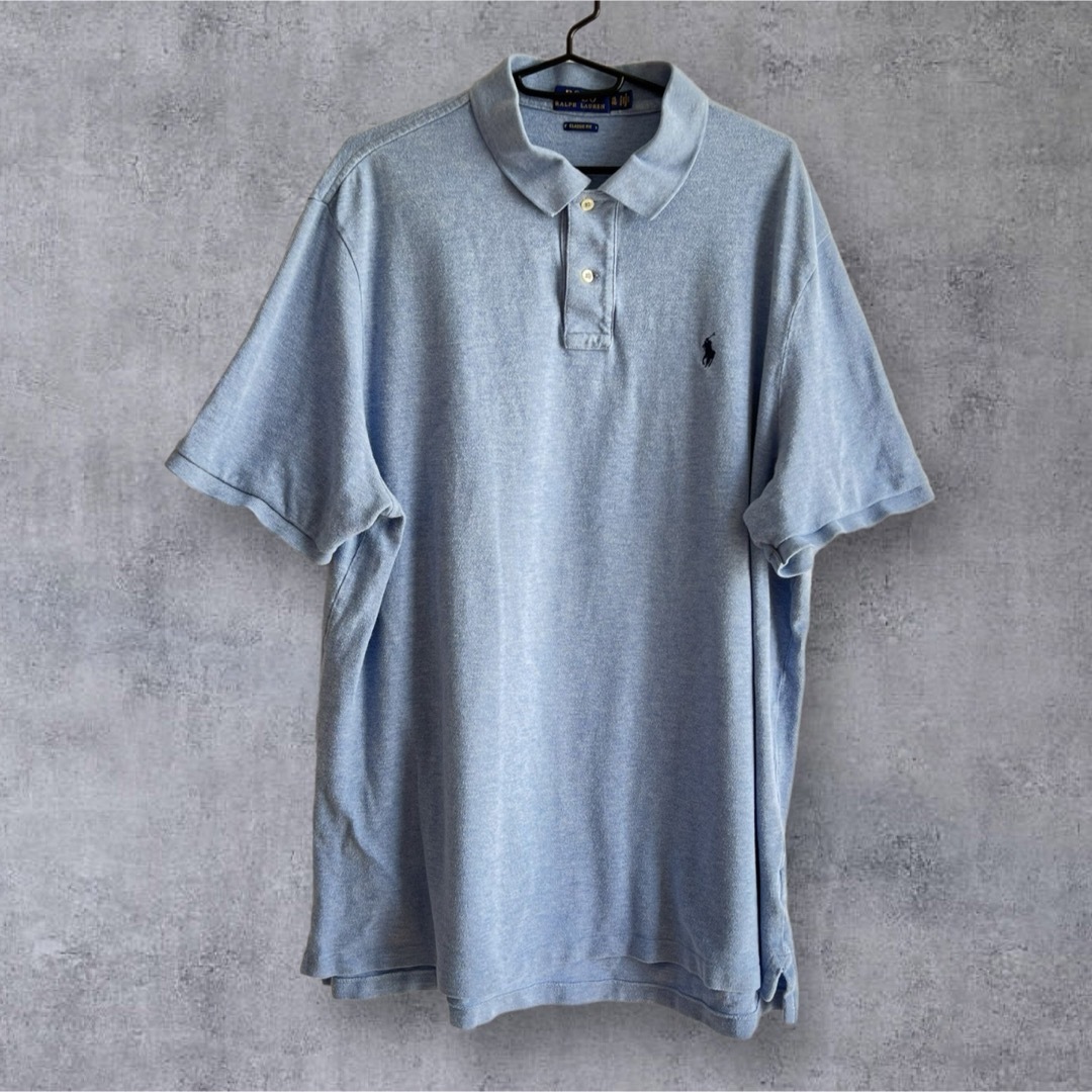 POLO RALPH LAUREN(ポロラルフローレン)のラルフローレン ポロシャツ 青系 半袖 XL Polo Ralph Lauren メンズのトップス(ポロシャツ)の商品写真