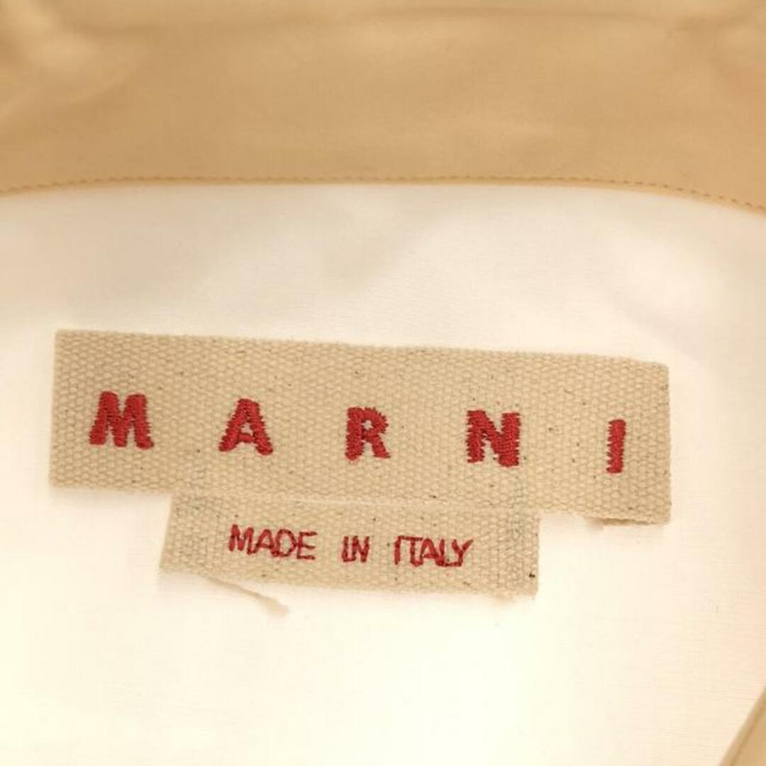 Marni(マルニ)のMARNI / マルニ | 2022SS | ツートンカラー オーガニックポプリンシャツ | 40 | ベージュ / ホワイト | レディース レディースのトップス(シャツ/ブラウス(長袖/七分))の商品写真