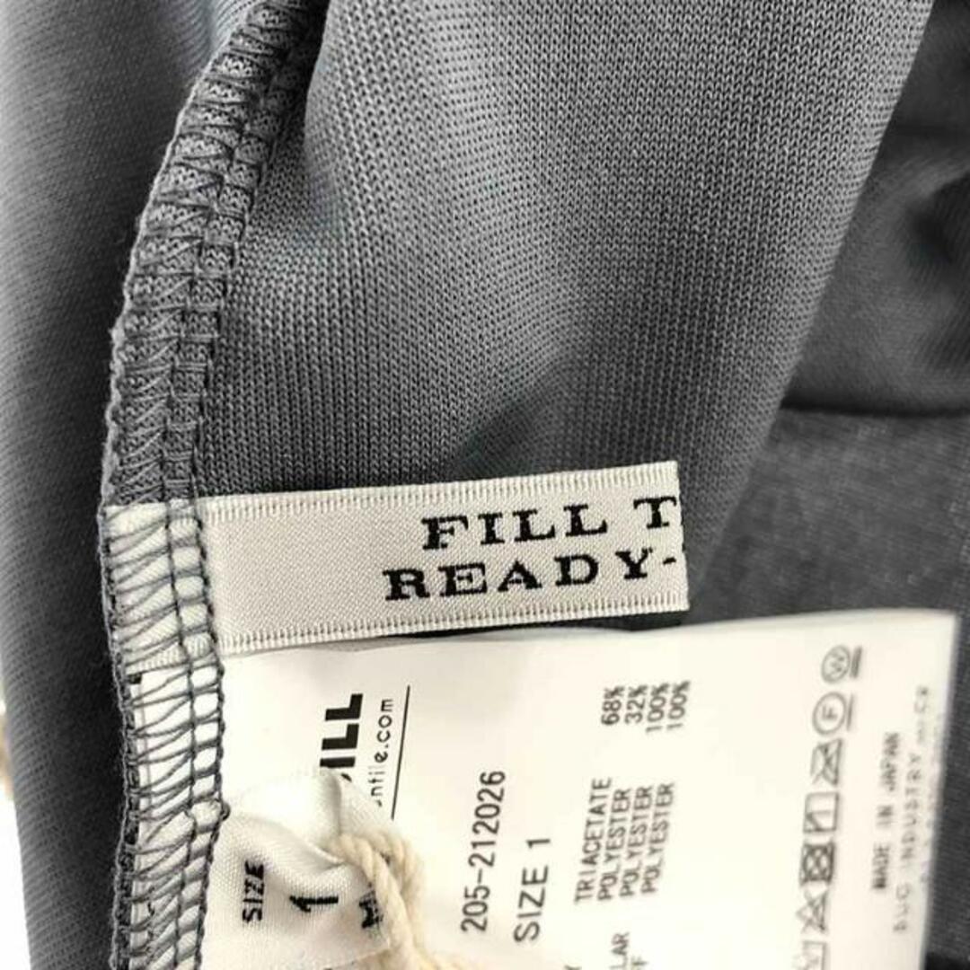 【新品】  FILL THE BILL / フィルザビル | シアードッキングベロアトップス | 1 | グレー×ブラウン | レディース レディースのトップス(Tシャツ(長袖/七分))の商品写真