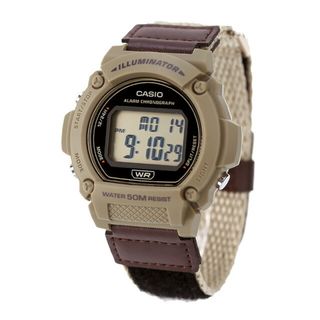 カシオ(CASIO)の【新品】カシオ CASIO 腕時計 メンズ W-219HB-5AVDF クオーツ 液晶xサンドベージュ/ブラウン デジタル表示(腕時計(アナログ))