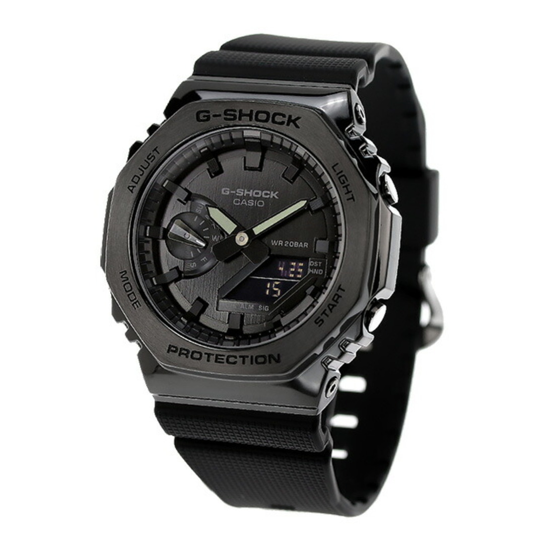 CASIO(カシオ)の【新品】カシオ CASIO G-SHOCK 腕時計 メンズ GM-2100BB-1ADR Gショック アナログデジタル 2100シリーズ クオーツ ブラックxブラック アナデジ表示 メンズの時計(腕時計(アナログ))の商品写真