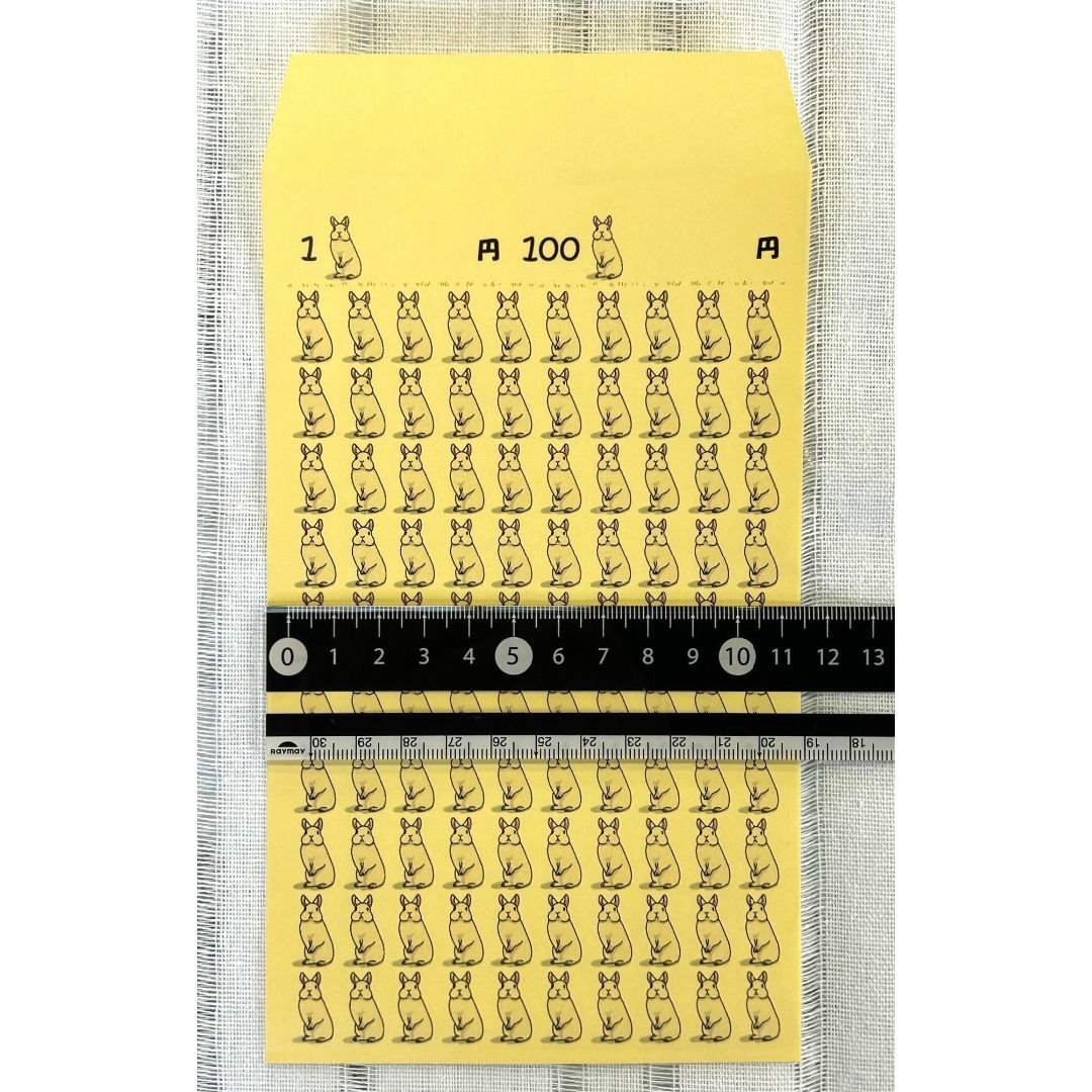 貯金　封筒　角形8号　お給料袋サイズ　5枚セット　うさぎ　ウサギ　つる　鶴　貯金 ハンドメイドの文具/ステーショナリー(その他)の商品写真