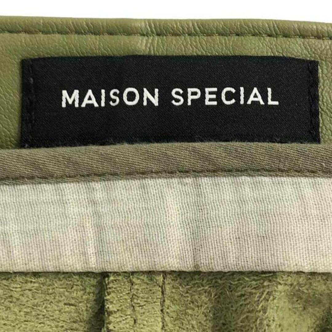 MAISON SPECIAL(メゾンスペシャル)のMaison Special / メゾンスペシャル | ヴィーガンレザーテーパードパンツ | 38 | カーキ | レディース レディースのパンツ(その他)の商品写真