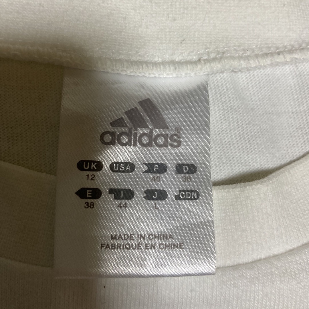 adidas(アディダス)のadidas レディース　Tシャツ　Lサイズ レディースのトップス(Tシャツ(半袖/袖なし))の商品写真