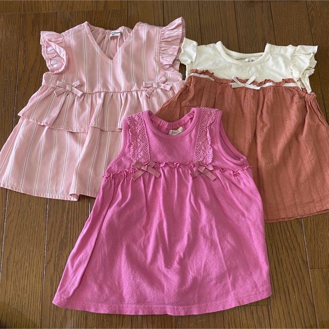 子供服ワンピース　まとめ売り　90 95サイズ キッズ/ベビー/マタニティのキッズ服女の子用(90cm~)(ワンピース)の商品写真